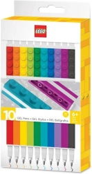 Penne gel LEGO – mix di colori, 10 pz