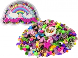 Set di perline colorate per creazione di gioielli FAI DA TE