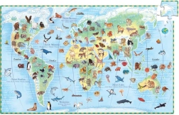 DJECO Puzzle Observation: animali da tutto il mondo 100 pezzi