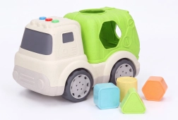Gioco a incastro a forma di camion della spazzatura con effetti luminosi e sonori