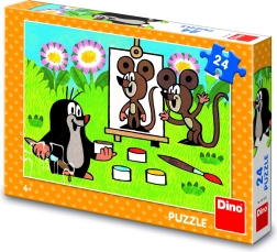 Krtek pittore puzzle per bambini Dino 24 pezzi