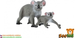 Koala con cucciolo – set di 2 figurine in plastica 4–6 cm