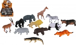 Set di animaletti di plastica safari 5–10 cm, mix di specie
