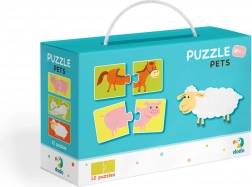 Puzzle Duo Animali - 12x 2 pezzi