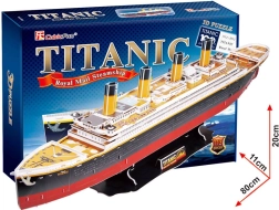CubicFun puzzle 3D Titanic – grande modello, 113 pezzi
