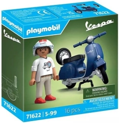 Set di figure Playmobil Vespa 150 Sprint Veloce 1969 blu
