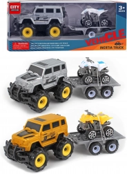 Auto fuoristrada con quad 25 cm