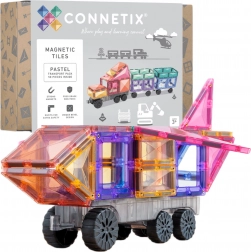 Connetix Pastel Transport Pack costruzioni magnetiche 50 pezzi