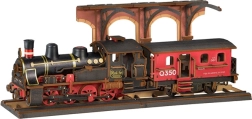 Puzzle in Legno 3D Locomotiva a Vapore Vintage