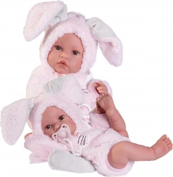 Bambola neonato realistica Erika in vinile morbido 42 cm