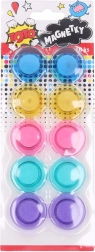 Magneti rotondi colorati 3 cm - set di 10 pezzi