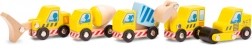 Set di veicoli da costruzione in legno per bambini