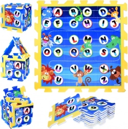Puzzle in schiuma – tappetino educativo alfabeto giungla 93 × 93 cm
