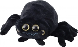 Ragno di peluche ragnatela nero 30 cm