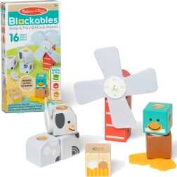 Blocchi di costruzione magnetici in legno Blockables Fattoria 16 pz MELISSA & DOUG