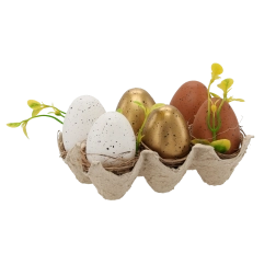Set di uova pasquali in colori pastello 6 cm – 6 pz