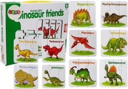 puzzle educativi dinosauri – 10 coppie in inglese
