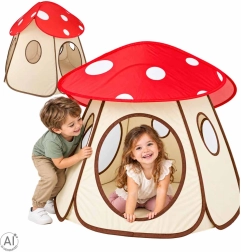 Tenda pieghevole per bambini a forma di funghetto