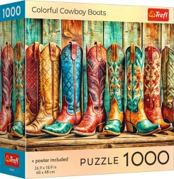 Trefl puzzle stivali da cowboy colorati 1000 pezzi