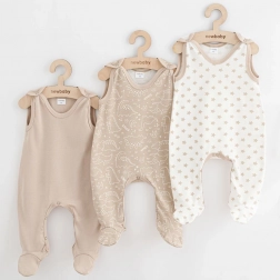 pagliaccetti per neonati New Baby Classic II Uni, 3 pz, beige, taglia 80 (9–12 mesi)