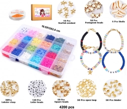 set per la creazione di braccialetti 4200 pz fai da te