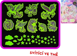 Adesivi luminosi unicorni e stelline per la cameretta – 40 pezzi