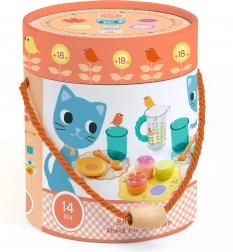 DJECO set da tè con gattino per bambini