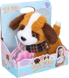 Cane di peluche camminante con effetti, a cavo, 22 cm