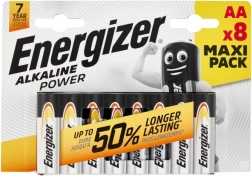 Batterie alcaline AA ENERGIZER Alkaline Power, 8 pz, blister