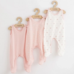 tutine neonato New Baby Classic II per bambina, set 3 pezzi, rosa, taglia 80 (9–12 mesi)