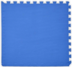 Tappeto in schiuma per bambini - blu scuro, 1 pezzo con bordi