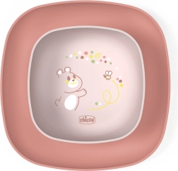 Set pappa Chicco con ciotola e piatto per bambini dai 12 mesi – Rosa