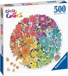 puzzle ravensburger cerchio dei colori – fiori 500 pezzi
