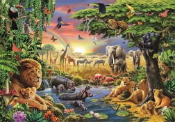 Puzzle Incontro Africano 2000 pezzi