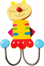 appendiabiti in legno gattino