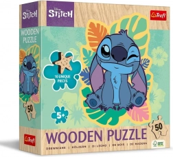Puzzle in legno con 50 pezzi Lilo & Stitch