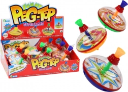 Trottola tradizionale per bambini, 15 cm x 14 cm, 3 motivi