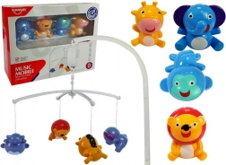 Giostrina musicale per culla con animaletti senza batterie