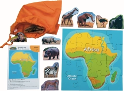 Puzzle in legno Africa e i suoi animali