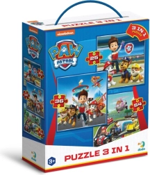 Puzzle Paw Patrol: Pronti all'Azione 3in1