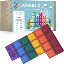 Connetix rettangoli pastello – costruzioni magnetiche 24 pz