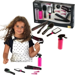 Set parrucchiere per bambini BRAUN 7in1 con phon, piastra e mollette – KLEIN