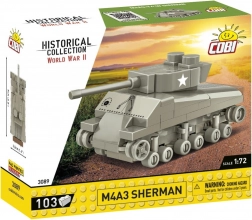 Set di costruzione COBI Historical Collection M4A3 Sherman 1:72