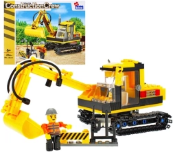Set di costruzione escavatore con minifigure e accessori