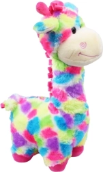 Giraffa di peluche colorata 32 cm