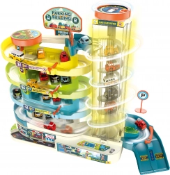 Garage a piani con ascensore per 6 auto con effetti luminosi e sonori