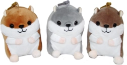 Portachiavi peluche criceto 12 cm