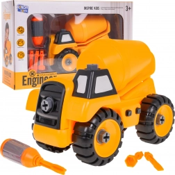 Betoniera da montare per bambini 3+ con cacciavite e 3 bit – Betoniera