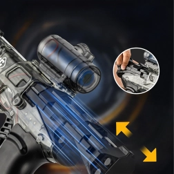 Pistola d’acqua elettrica con tiro automatico e batteria, portata 10 m