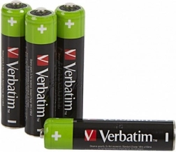 Batterie ricaricabili AAA 950 mAh Verbatim, 4 pz